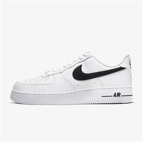 air force schwarz mit weißen nike zeichen|Nike Air Force 1 in weiß.